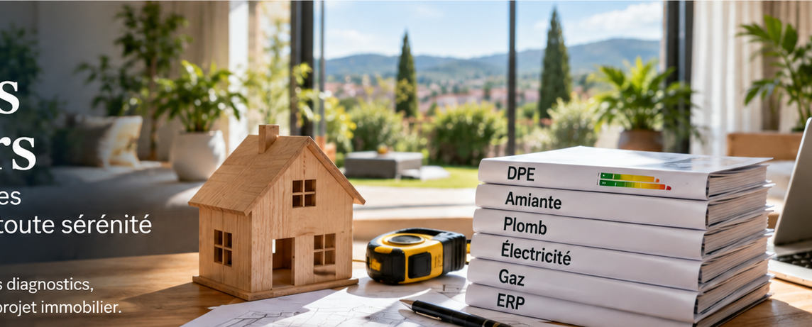 Dossiers de diagnostics immobiliers préparés pour une transaction