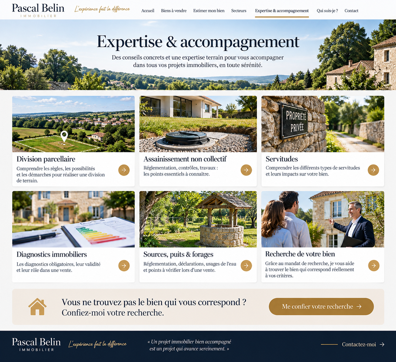 Recherche personnalisée d’un bien immobilier